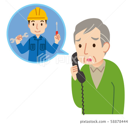 Elderly people requesting repairs 58878444