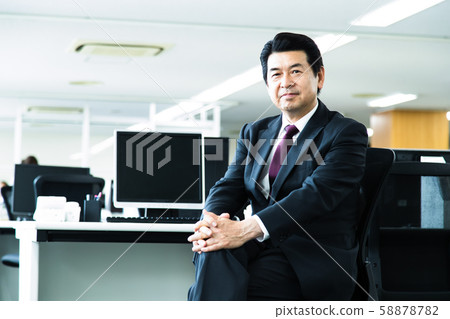 Male Manager Business Businessman Middle Office Male Manager Business Businessman Middle Office 58878782