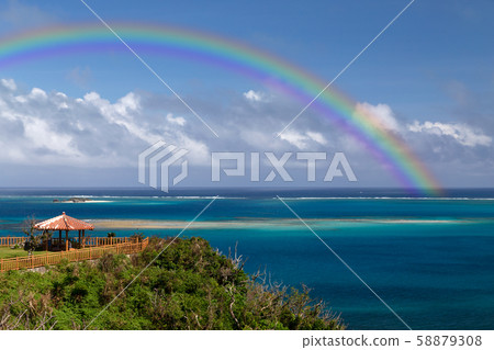 Okinawa sky and sea after rain Okinawa sky and sea after rain 58879308