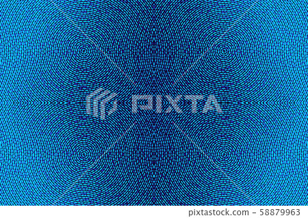 Abstract blue kaleidoscopic background textured with circles and cells. Glitch texture Abstract blue kaleidoscopic background textured with circles and cells. Glitch texture 58879963