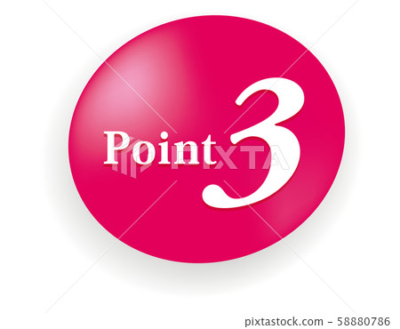 Point3標記-插圖素材 [58880786] - PIXTA圖庫