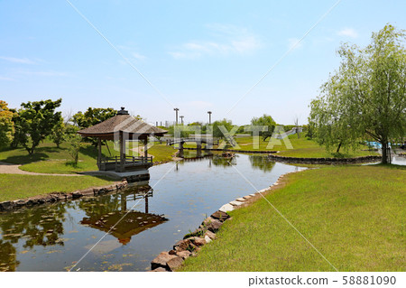 赤穗城鬱鬱蔥蔥的日本花園 58881090