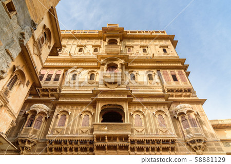 Patwon ki Haveli palace in Jaisalmer. india Patwon ki Haveli palace in Jaisalmer. india 58881129