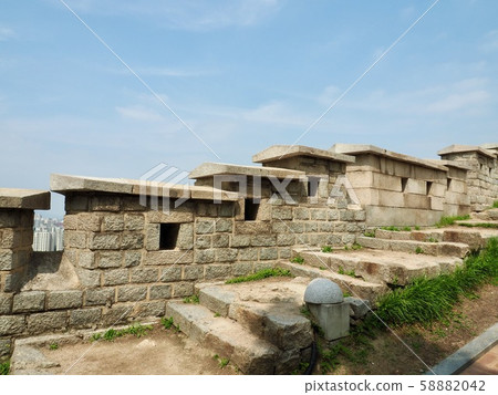 Korean Traditional Architecture Wall, Castle 58882042