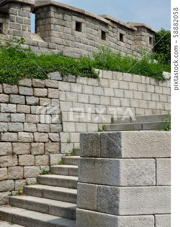 Korean Traditional Architecture Wall, Castle 58882058