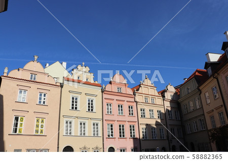 World Heritage Warsaw Historic Center Old Town Square Warsaw Poland 58882365