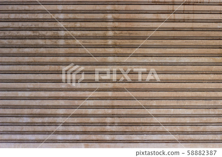 Old roller shutter door metal texture, door garage and factory. 58882387