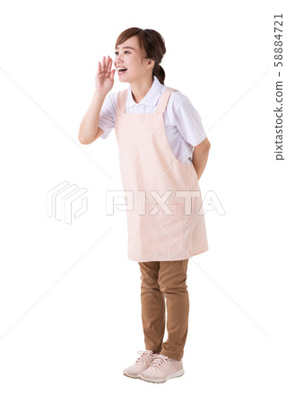 A woman who came with an apron 58884721