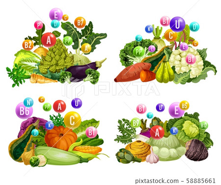 Farm vegetables, vitamins and minerals 58885661