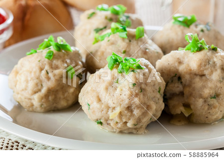 Homemade bavarian bread dumplings Homemade bavarian bread dumplings 58885964