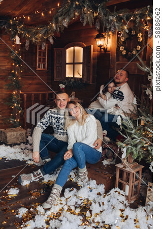 Two married couples are friends a Happy New Year Two married couples are friends a Happy New Year 58886062