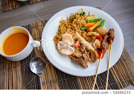 One plate in Bali, Indonesia 58886255