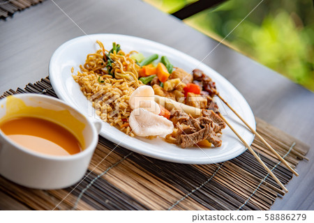 Lunch Terrace in Bali, Indonesia One Plate Lunch Terrace in Bali, Indonesia One Plate 58886279
