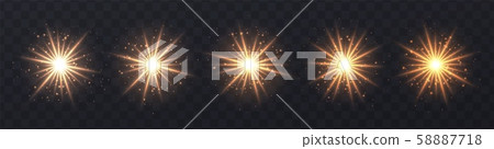 Light flares set isolated on transparent background. Orange lens flares, bokeh, sparkles, shining Light flares set isolated on transparent background. Orange lens flares, bokeh, sparkles, shining 58887718