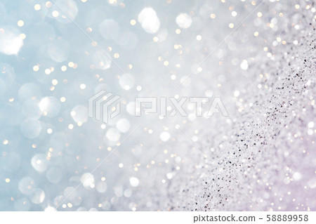 Chritmas light background with snow and blue sky. 58889958