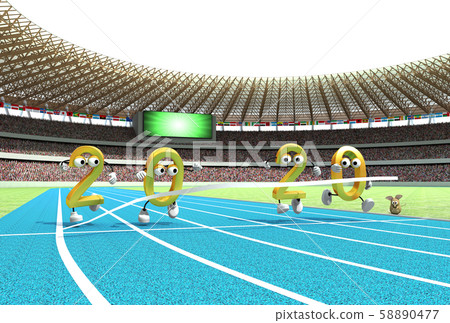 New Year's card material 2020_7c_gold 58890477