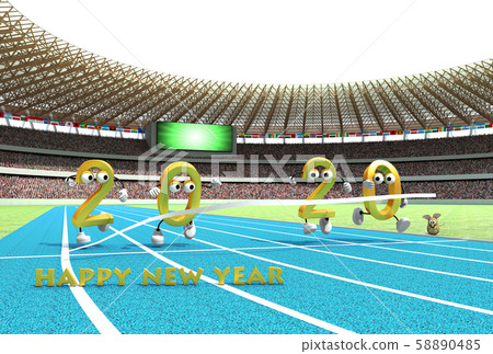新年賀卡材料2020_7a_gold 新年賀卡材料2020_7a_gold 58890485