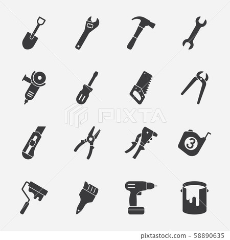 Tools vector icon Tools vector icon 58890635