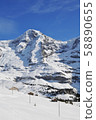 Snow mountain in Jungfraujoch 58890655
