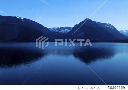 Swiss lake Swiss lake 58890669