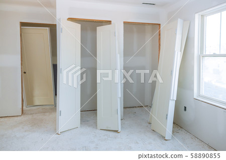 Interior construction of housing project with Interior construction of housing project with 58890855