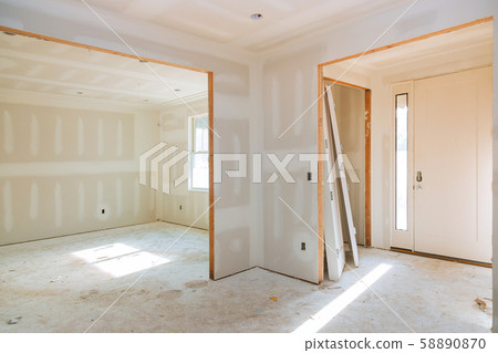Drywall finish building industry new home 58890870