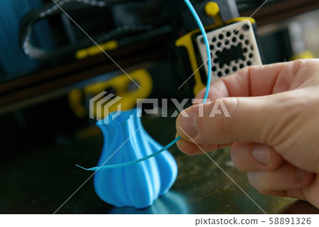 Modern 3d printer and filament 58891326