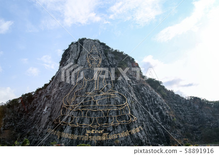 view of Big Buddha Mountain. Thailand view of Big Buddha Mountain. Thailand 58891916