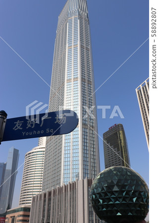 Dalian / Friendship Square and Skyscraper 58892807