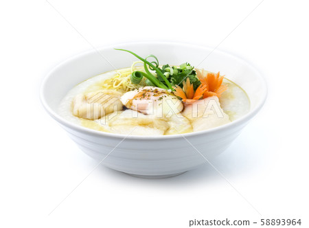 Congee Fish Asian Seabass ,Rice Porridge with Congee Fish Asian Seabass ,Rice Porridge with 58893964