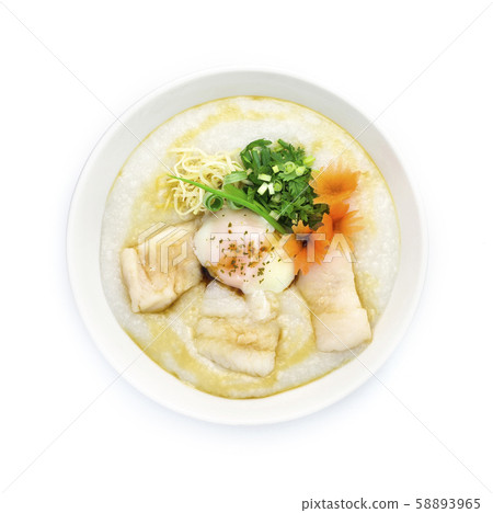 Congee Fish Asian Seabass ,Rice Porridge with Congee Fish Asian Seabass ,Rice Porridge with 58893965