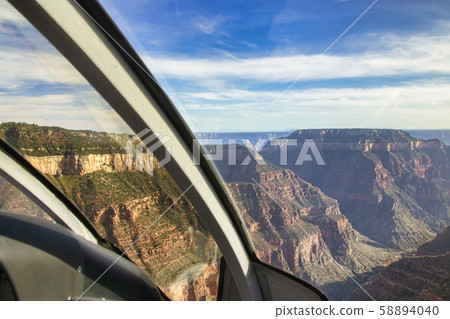 Aerial view grand canyon from helicopter Aerial view grand canyon from helicopter 58894040