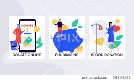 Crowdfunding initiatives, charity vector colorful banner template Crowdfunding initiatives, charity vector colorful banner template 58894121