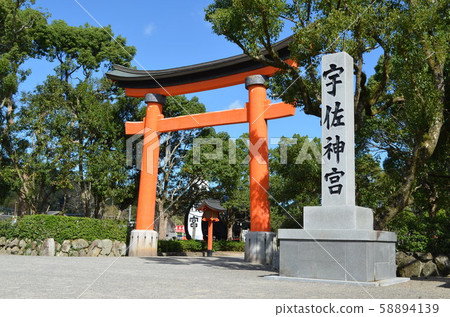 大分縣 美國神社 三多 照片素材 圖片 圖庫