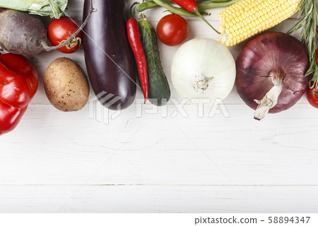 vegetables place for text 58894347