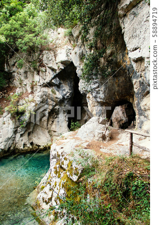 Resurgence of Sammaro River near Roscigno in 58894719
