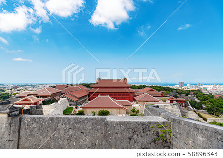 首里城的城市景觀 首里城的城市景觀 58896343