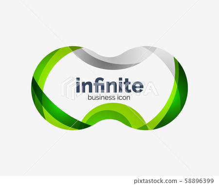 Infinite logo, abstract business icon 58896399