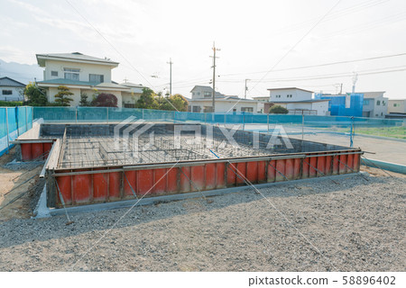 Construction foundation work Construction foundation work 58896402