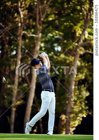 高爾夫職業車手射擊 58896475