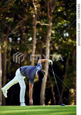 高爾夫職業車手射擊 58896480
