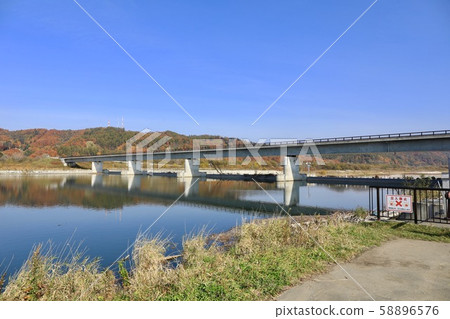 千代田新水道，分流堰（十胜河） 58896576