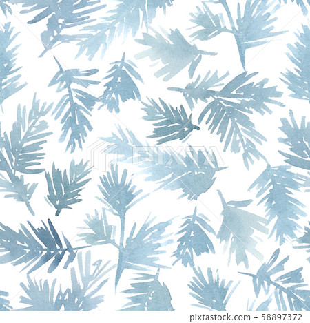 Watercolor Christmas and New Year seamless pattern Watercolor Christmas and New Year seamless pattern 58897372