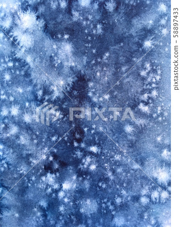 Watercolor abstract backround of starry night sky. - Stock Illustration ...