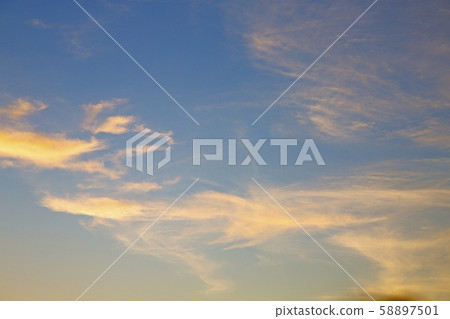 the sunrise in colored sky white soft clouds and the sunrise in colored sky white soft clouds and 58897501