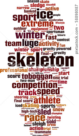 Skeleton word cloud Skeleton word cloud 58898087