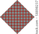 Abstract colorful geometric rhombus mosaic 58898237