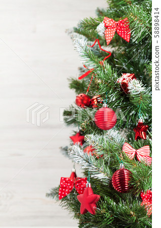 Christmas greeting card with fir tree Christmas greeting card with fir tree 58898414