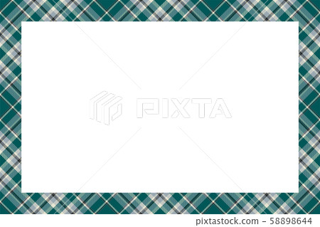 Vintage frame vector. Scottish border pattern 58898644