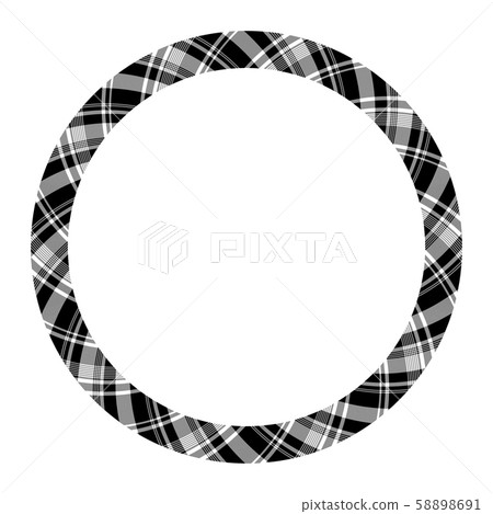 Circle borders and frames vector. Round border 58898691